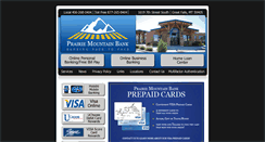 Desktop Screenshot of prairiemountainbank.com